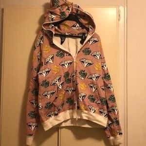 Billionaire boys club hooded zip up